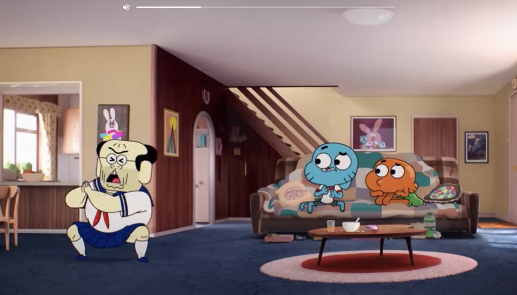 Мир гамбола комната. Удивительный мир Гамбола дом