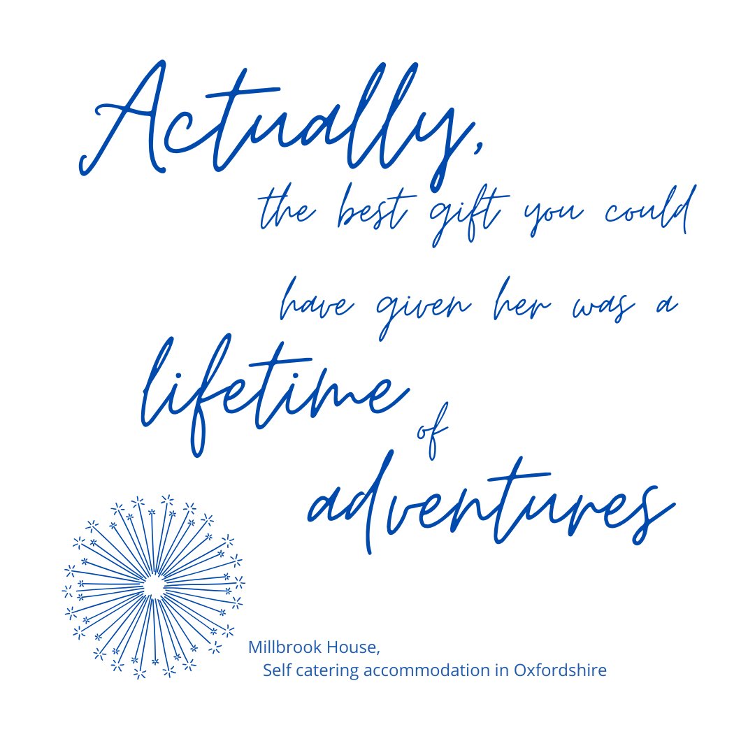 Oxford is home of Alice in Wonderland so it seems fitting to post this #MotivationMonday quote: 
Actually, the best gift you could have given her was a lifetime of adventures. 
#VisitOxford #AliceInWonderland