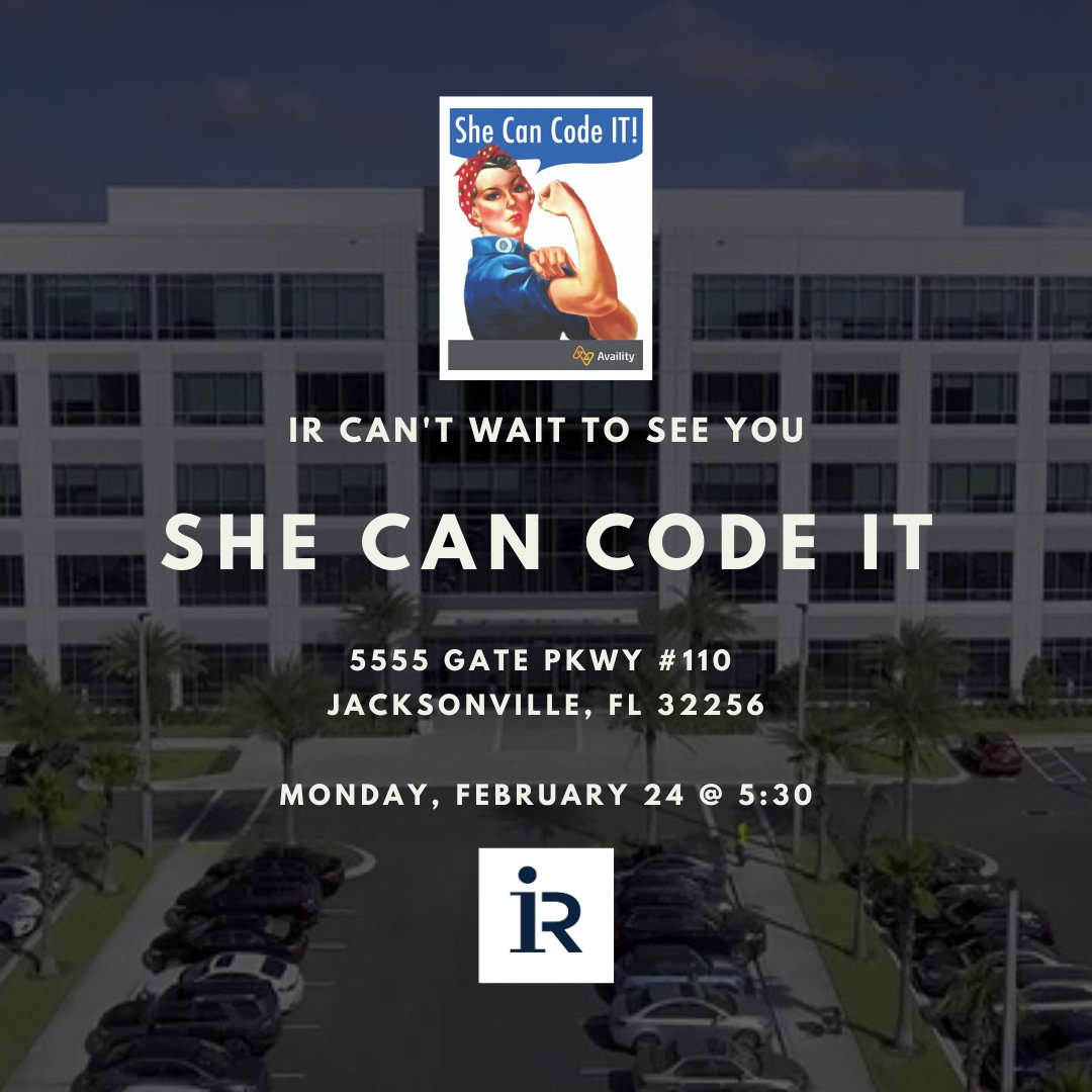Reminder! Pete can’t wait to meet you at today’s Availity She Can Code It Event starting at 5:30 pm. 

Leave us a message below if you will be attending! You can grab more information about the event here:  bit.ly/2v7eDuV

#Availity #SheCanCodeIt #InteractiveResources