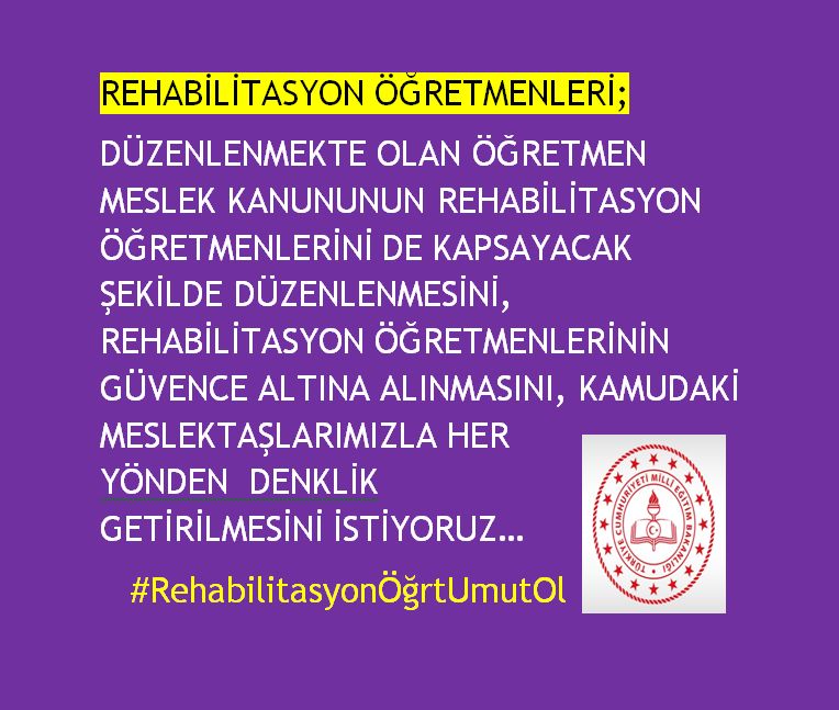yorgunogretmenn's tweet photo. @OzelDay @fethigurer @egitimajansi #rehbltsynöğrtmeslekkanunu nda yerimiz olsun! https://t.co/K7D6jWT637