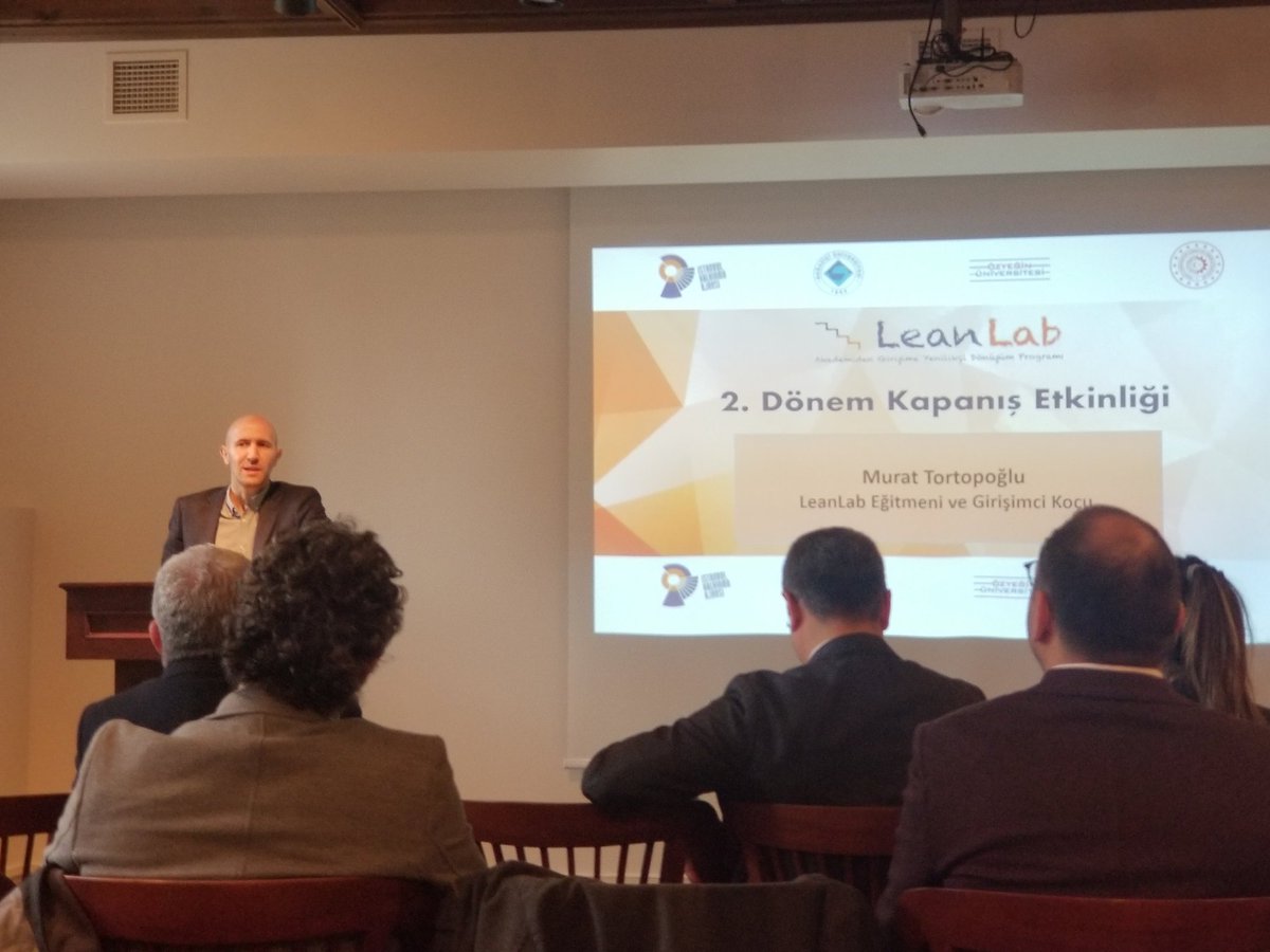 Bugün <a href="/OzU_TTO/">Özyeğin Üniversitesi TTO</a> ve <a href="/BogaziciTTO/">Bogazici Univ. TTO</a> 'nun ortak düzenlediği <a href="/LeanLabProgrami/">LeanLab</a>'nin kapanış etkinliği vardı. Birbirinden değerli ekiplerin harika sunumlar yaptılar. Programda ve mezuniyetimizden sonra girişimimize büyük katkı yapan <a href="/tortopoglu/">Murat Tortopoglu</a> ve <a href="/DrIsmailAri/">Dr. Ismail Ari</a> hocama tekrar teşekkür ederim