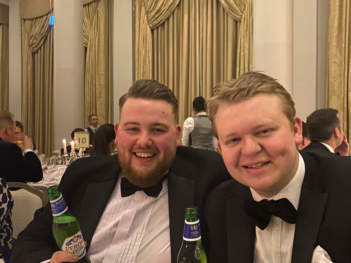 TWO_Services's tweet photo. Thanks for having us #ACEDinner. It's such a great date in the industry calendar. Oliver Smith and Tony Minns went along for us. And look who Oliver caught up with? Vacherin's MasterChef Professionals finalist @StevenLickley.
Until next year ACE.
#catering #chefs #charity https://t.co/0CnhlImcV5