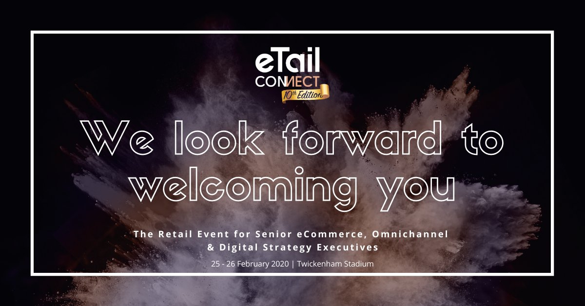 WBRConnectUK's tweet photo. Don't forget we have #eTailConnect kicking off tomorrow at Twickenham Stadium! We're looking forward to welcoming our fantastic speakers, attendees and partners. For more updates check out: https://t.co/7srMwtCfeN
#networking #customerjourney
#ecommerce #omnichannel https://t.co/Idzxl4s2XM