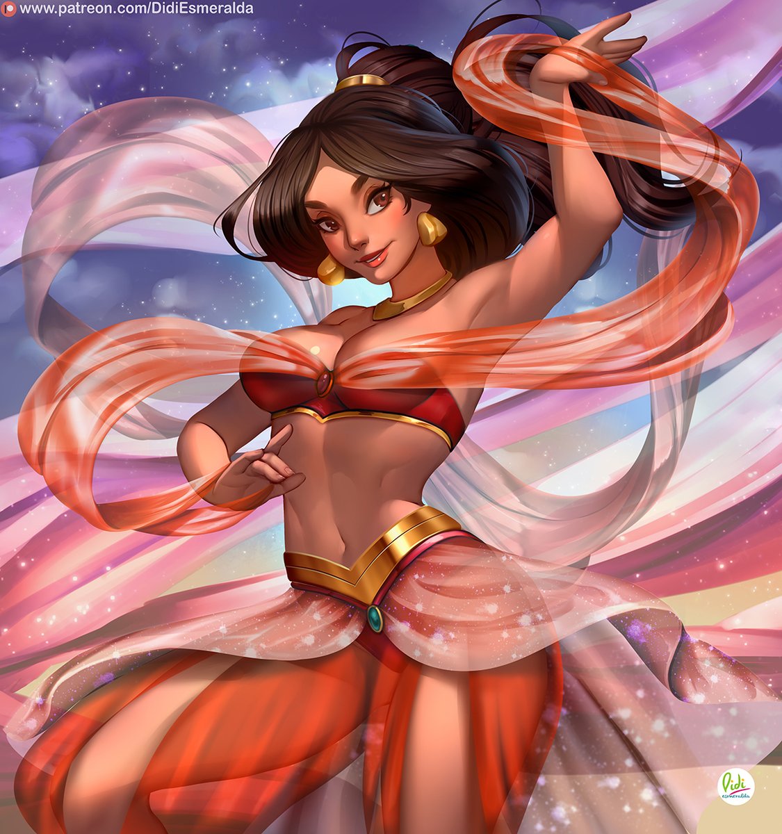 Jasmine Fanart Versions NSFW Nude, Lingerie https://www.patreon.com/posts/p...