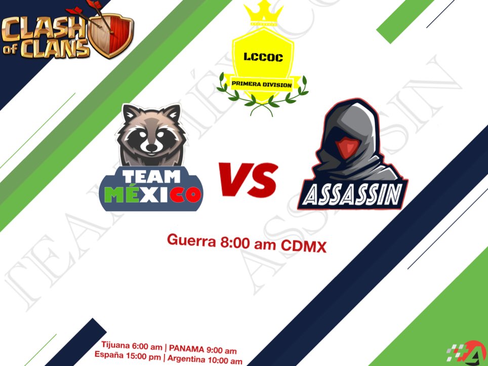 Ya comenzó la guerra en @liga_coc y no será fácil