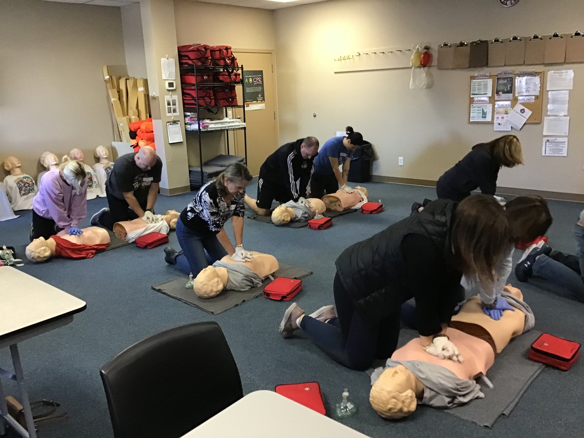 actfoundation's tweet photo. On Friday, more teachers from Kelowna Secondary School and Mount Boucherie Secondary School are training to teach #CPR and #AED to their students in #Kelowna and #WestKelowna.
#ACT4CPR #schoolCPR #CPRsaveslives #defibrillator #teen #lifesavers #education #health #BC #HeartMonth https://t.co/O9V3E39vg0