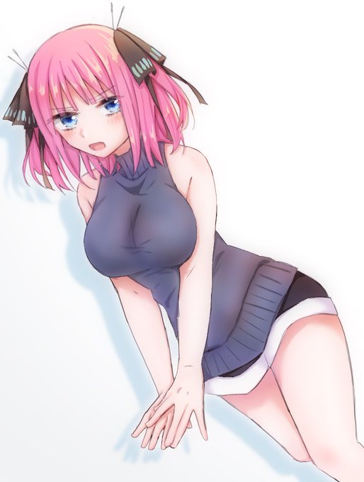 ときさんがTwitterに投稿した中野二乃(五等分の花嫁)のイラスト。