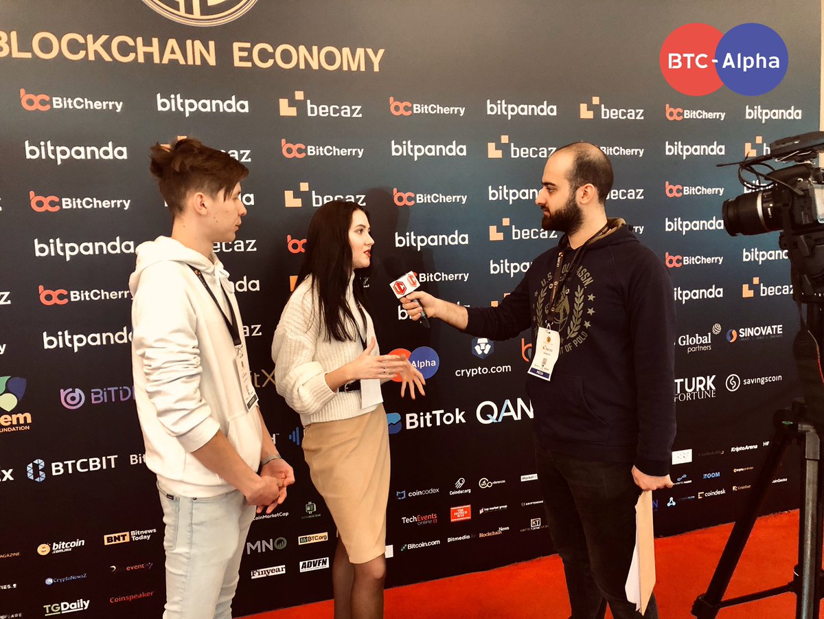 alpcom_official's tweet photo. BTC-Alpha representatives (CMO & Head of IR department) on the @Ist_Blockchain #BlockchainConference2020 https://t.co/c5Nl9YUhr3