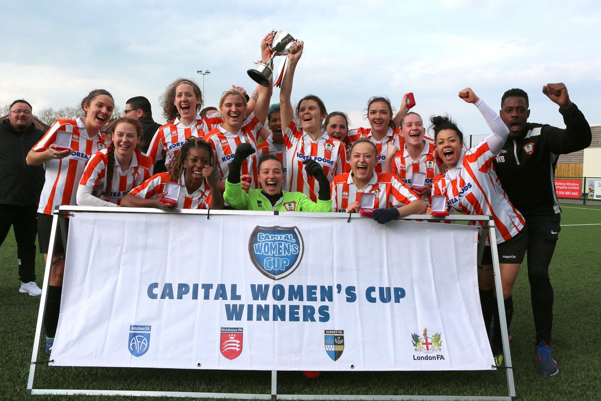Surrey FA (@surreyfa) on Twitter photo @dulwichhamfc_w <a href="/cpfc_w/">Crystal Palace F.C. Women</a> <a href="/ActoniansLFC/">Actonians LFC</a> <a href="/EnfieldTownLFC/">Enfield Town Ladies FC</a> <a href="/AmateurFA/">Amateur FA ⚽️</a> <a href="/LondonFA/">London Football</a> <a href="/middxfa/">Middlesex FA ⚽️</a> <a href="/DulwichHamletFC/">Dulwich Hamlet FC</a> 🏆 Here's the semi-final draw for the Capital Women's Cup Intermediate section!
<a href="/SuttonUtdWomen/">Sutton United Women F.C.</a> 🆚 <a href="/cpfc_w/">Crystal Palace F.C. Women</a> Development Squad B
<a href="/lionessesfc/">New London Lionesses FC (talks football)</a> 🆚 @LondonBeesAcad U18s OR <a href="/HackneyWFC/">Hackney WFC</a> First
Ties are scheduled to be played on 15th March 2020. Good luck to all teams involved ⚽️ @dulwichhamfc_w <a href="/cpfc_w/">Crystal Palace F.C. Women</a> <a href="/ActoniansLFC/">Actonians LFC</a> <a href="/EnfieldTownLFC/">Enfield Town Ladies FC</a> <a href="/AmateurFA/">Amateur FA ⚽️</a> <a href="/LondonFA/">London Football</a> <a href="/middxfa/">Middlesex FA ⚽️</a> <a href="/DulwichHamletFC/">Dulwich Hamlet FC</a> 🏆 Here's the semi-final draw for the Capital Women's Cup Intermediate section!
<a href="/SuttonUtdWomen/">Sutton United Women F.C.</a> 🆚 <a href="/cpfc_w/">Crystal Palace F.C. Women</a> Development Squad B
<a href="/lionessesfc/">New London Lionesses FC (talks football)</a> 🆚 @LondonBeesAcad U18s OR <a href="/HackneyWFC/">Hackney WFC</a> First
Ties are scheduled to be played on 15th March 2020. Good luck to all teams involved ⚽️