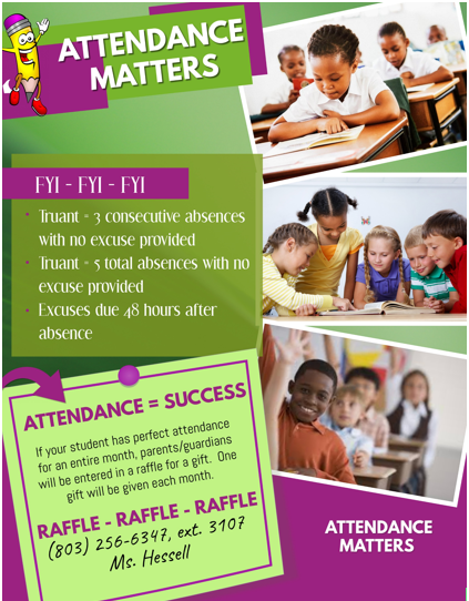 WAPerryMS's tweet photo. RAFFLE RAFFLE RAFFLE! Students! Parents! Perfect attendance will be rewarded at #WAPerryMS!
If students have no absences for an entire month, parents/guardians will be entered into a raffle. A winner will be announced each month! You must come every day! #Attendance Matters https://t.co/s4QEnvXZV2