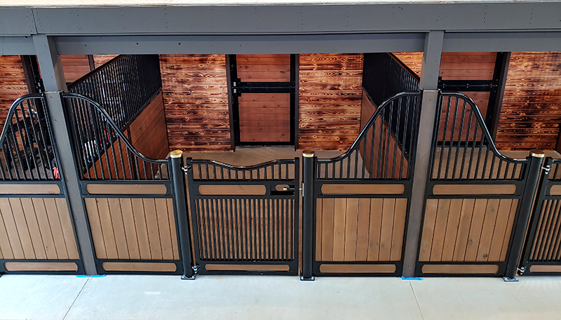 TritonBarns's tweet photo. Our beautiful European designed stalls add elegance and sophistication to any equine facility. These gorgeous stalls are on sale for just $1,800  w/FREE SHIPPING! All Triton Euro Stalls come with an industry leading 30 year rust-free warranty. Learn more: https://t.co/7PFuaNYHKT https://t.co/bUoZaibbfH