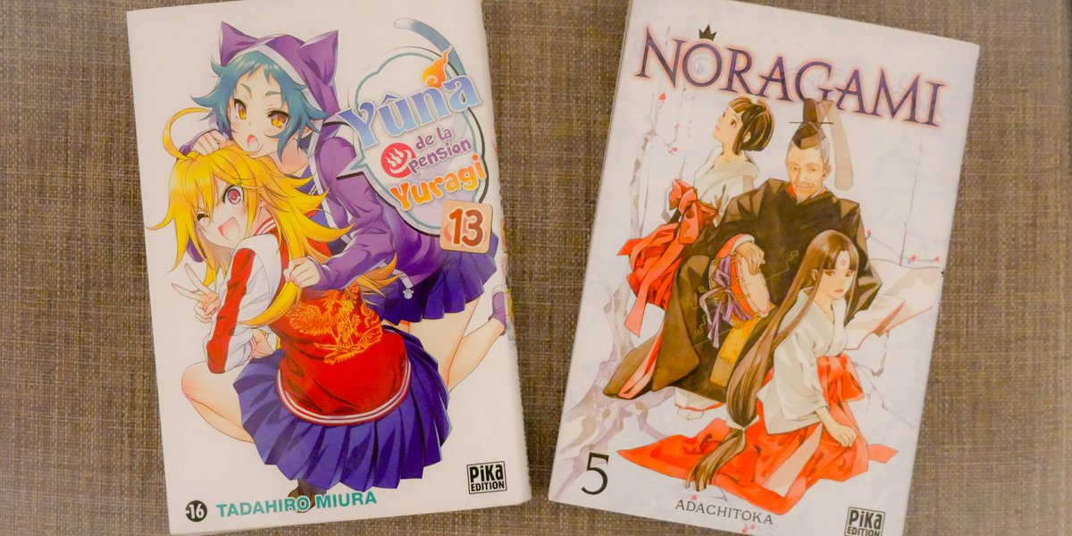 tchangy's tweet photo. đAvis lecture de fĂ©vrier
(suite collection perso @pikaedition )
Noragami T5
Yuna de la pension Yuragi T13
Insta : https://t.co/xVEFhJ1cog
#manga #lecturemanga #pikaeditions #yunadelapensionyuragi #Noragami https://t.co/m2cjcLqDDe