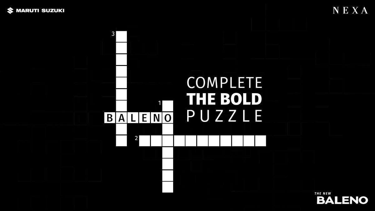 NexaExperience's tweet photo. Here are your hints!
1. For the bold, things never turn foggy
2. Two-tone Precision Cut ___
3. The bold's sunglasses
Comment below if you know the answers.
#Baleno #BornToMakeBoldStatements #NEXA #CreateInspire https://t.co/VusZIvlmor