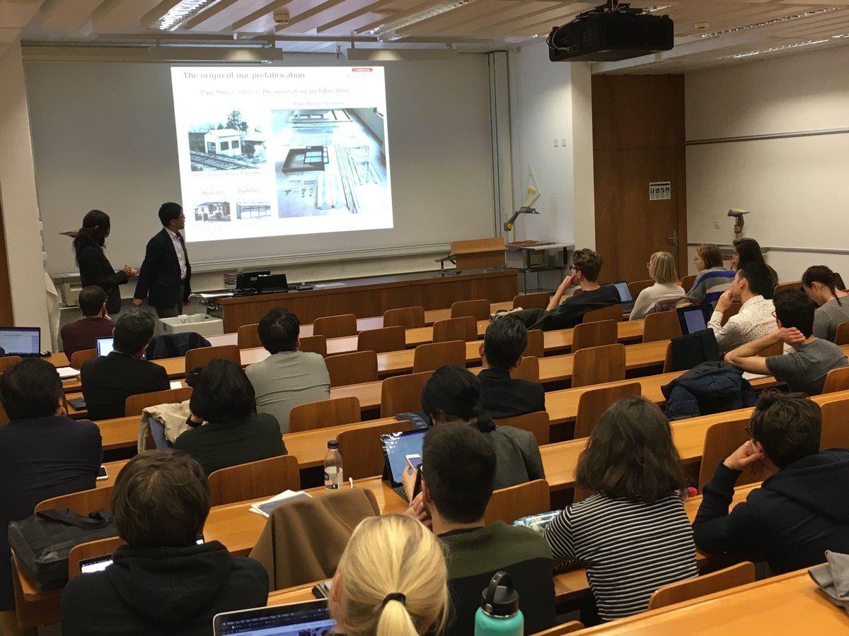 Truly an honor to have Yasuhiro Otake, Director of Innovation for #DaiwaHouse to give a guest lecture today in our industrialized construction class <a href="/ic_ethz/">Chair of Innovative & Industrial Construction, ETH</a>. Daiwa House is one of the largest industrialized housing construction companies in Japan