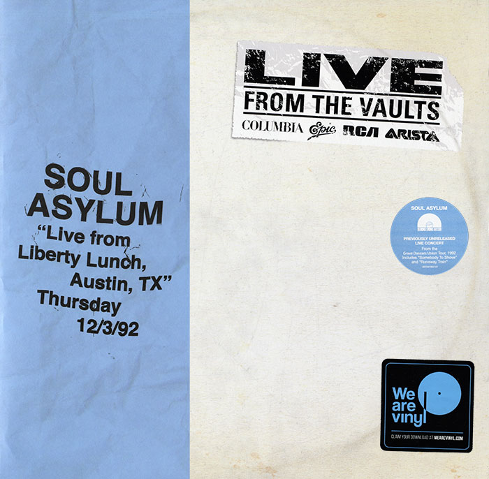 plastinka2012's tweet photo. Soul Asylum
Live From Liberty Lunch, Austin, TX Thursday 12/3/92
https://t.co/2xmFHv77le

#alternative #rock #vinyl https://t.co/E7mJ2fsZy0