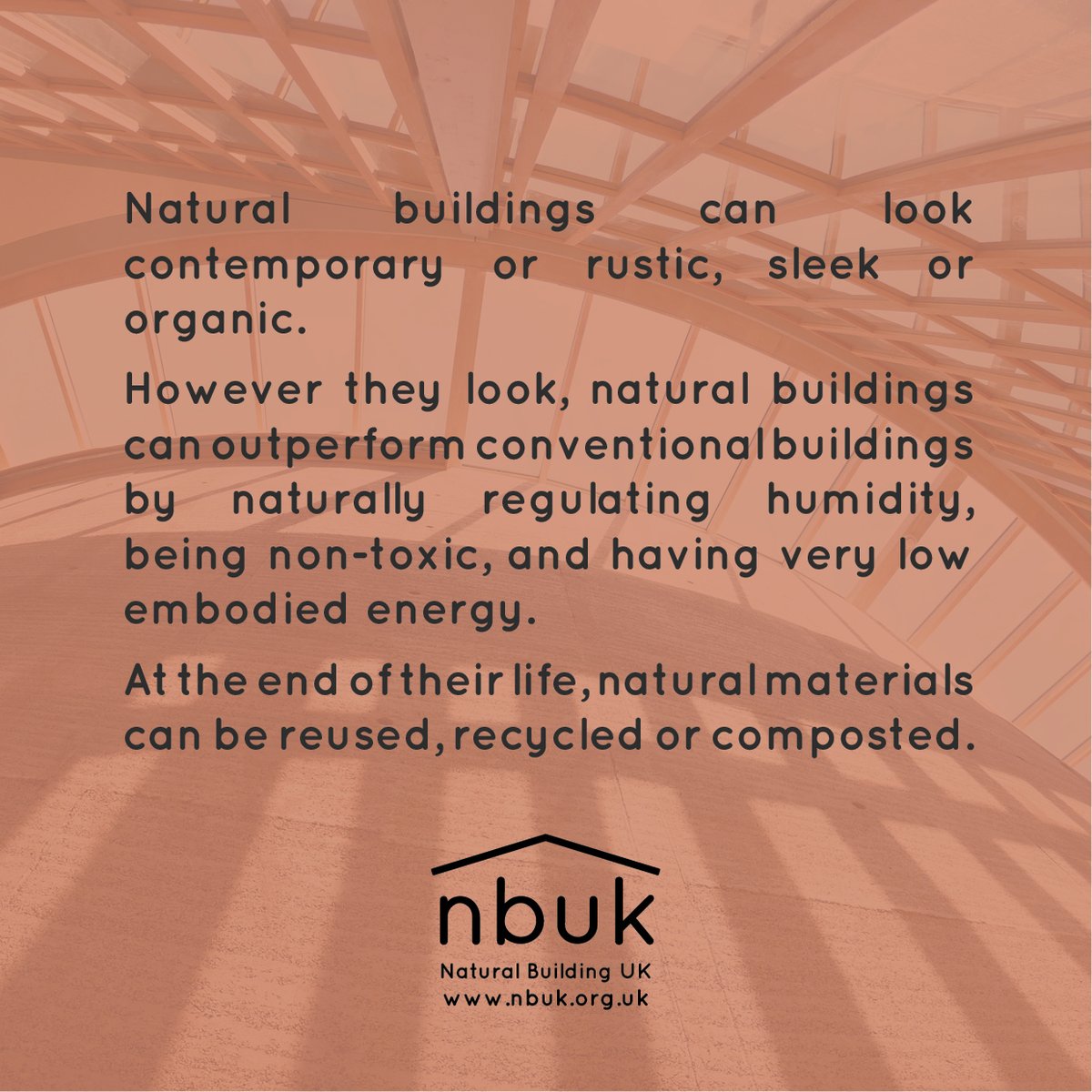 Are you a #builder, #supplier or #designer that uses #naturalmaterials? If so, today is your last chance to book your space to display with us in the #NaturalBuilding area at <a href="/FuturebuildNow/">Futurebuild</a>, next week, 3-5th March, <a href="/ExCeLLondon/">Excel London</a> #nbuk #EmbodiedEnergy #plasticfree #ZeroCarbon