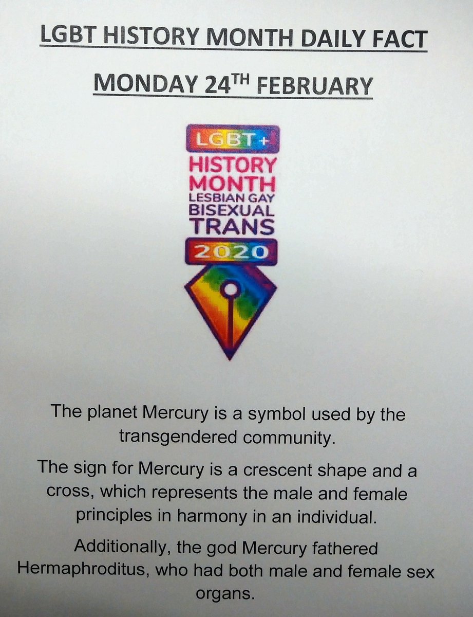 Alice Bowerman (@alicembowerman) on Twitter photo Happy Monday all! Here is your #LGBTHM20 fact to kick off the week! #su4 #erac #lgbt #Mercury <a href="/JaneneScurfiel1/">Janene Scurfield</a> <a href="/ERAC_U4ALL/">U4 Diversity ERAC</a> <a href="/gradu8recruiter/">Ashley Hever</a> <a href="/LUMAZ1980/">Scott Lumley</a> Happy Monday all! Here is your #LGBTHM20 fact to kick off the week! #su4 #erac #lgbt #Mercury <a href="/JaneneScurfiel1/">Janene Scurfield</a> <a href="/ERAC_U4ALL/">U4 Diversity ERAC</a> <a href="/gradu8recruiter/">Ashley Hever</a> <a href="/LUMAZ1980/">Scott Lumley</a>