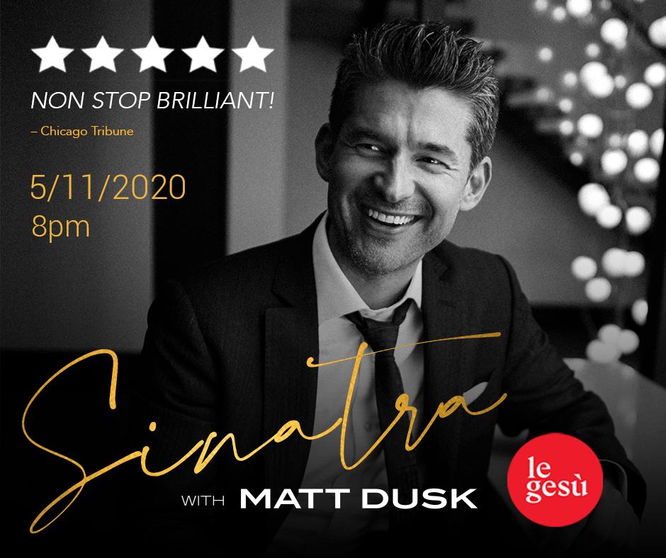 GetItPromotions's tweet photo. Pre-sale on now!Sinatra with Matt Dusk @ Le Ges� 5/11/2020https://legesu-prevente.tuxedobillet.com/ https://t.co/SH3jkxnUYw https://t.co/6edLhzJlLw