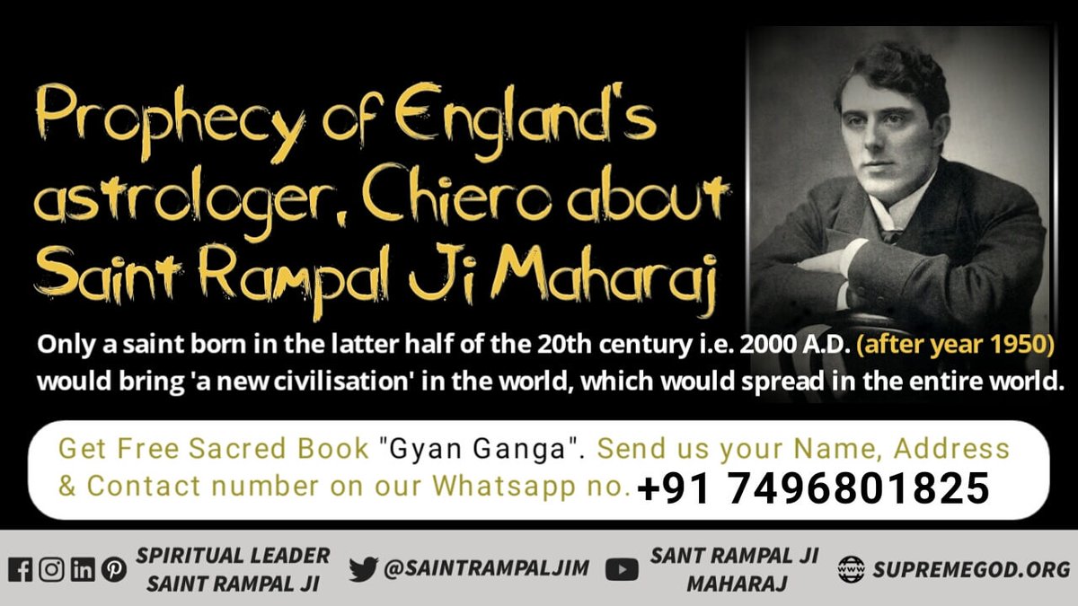 Vinnu97498271's tweet photo. ##Who_Is_WorldLeader
Sant Tulsi Das ji of Jai Gurudev Panth did a prediction on 7 September 1971 about another saint whom he addressed as a complete saint.
The most awaited Avatar has turned 20 today.
Supreme Saint Rampal ji Maharaj https://t.co/YOrP09gTd1#Who_Is_WorldLeader https://t.co/JVB6s49g8q
