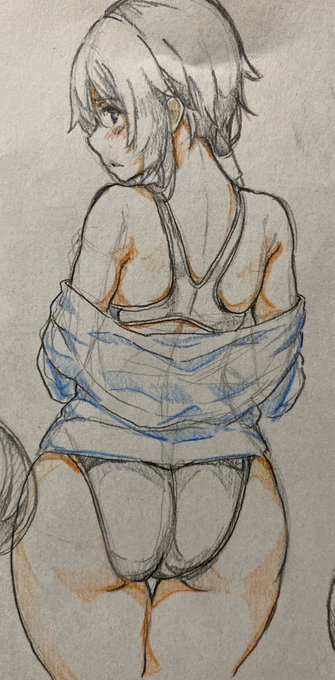 【ラクガキ】競泳尻 