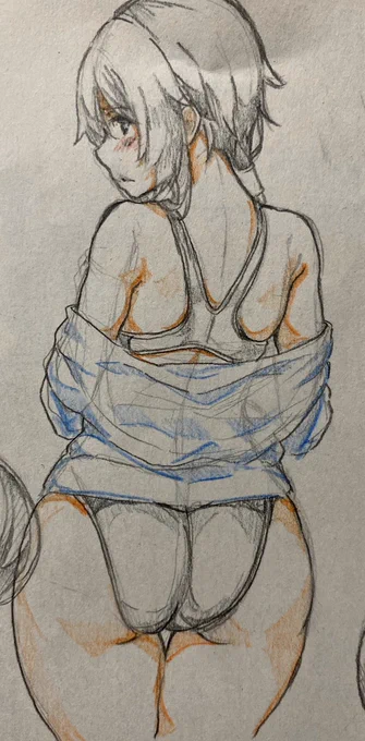 【ラクガキ】競泳尻 