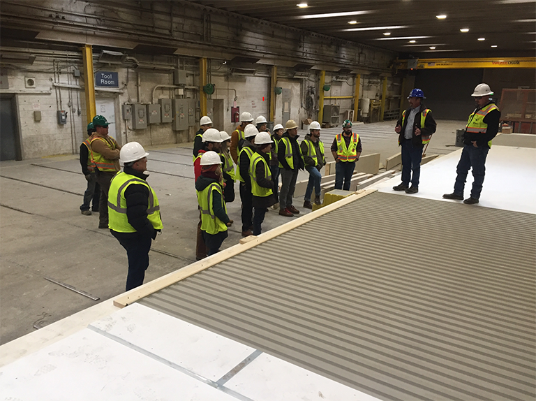 WellsConcrete's tweet photo. Chase, Moises, Dale, Joseph, Nate and Scott gave Structural and Architectural Plant tours to @cudenvercap students as part of the @PCIMountain sponsored design studio. Thank you to all for their knowledge and help! @PCI_Foundation #precast #concrete #WellsEducates https://t.co/LdYkh2GoIf