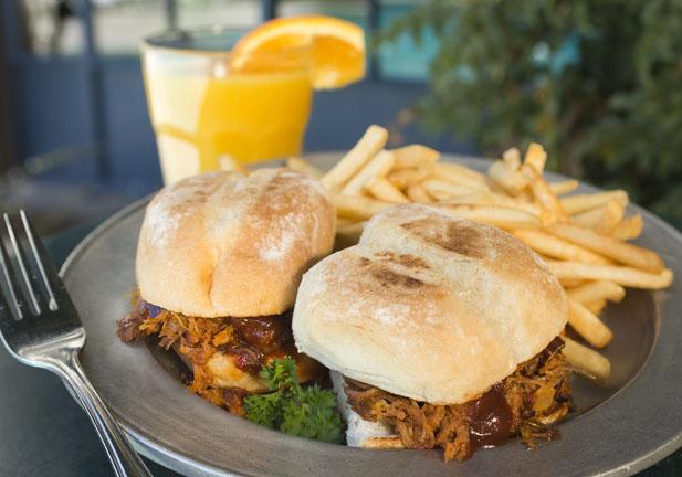 DelCharroSF's tweet photo. Pulled Pork Sliders - $7; tender pork and luscious barbecue sauce on a sickenly cute little bun-what more could you want on a Monday? https://t.co/iXq9JrhCcW