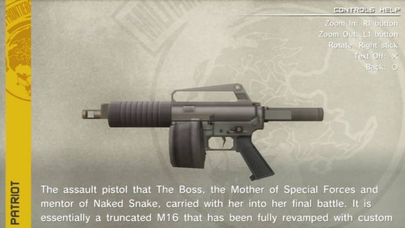 In Metal Gear Solid : Peace Walker, the Patriot is described as an "As...