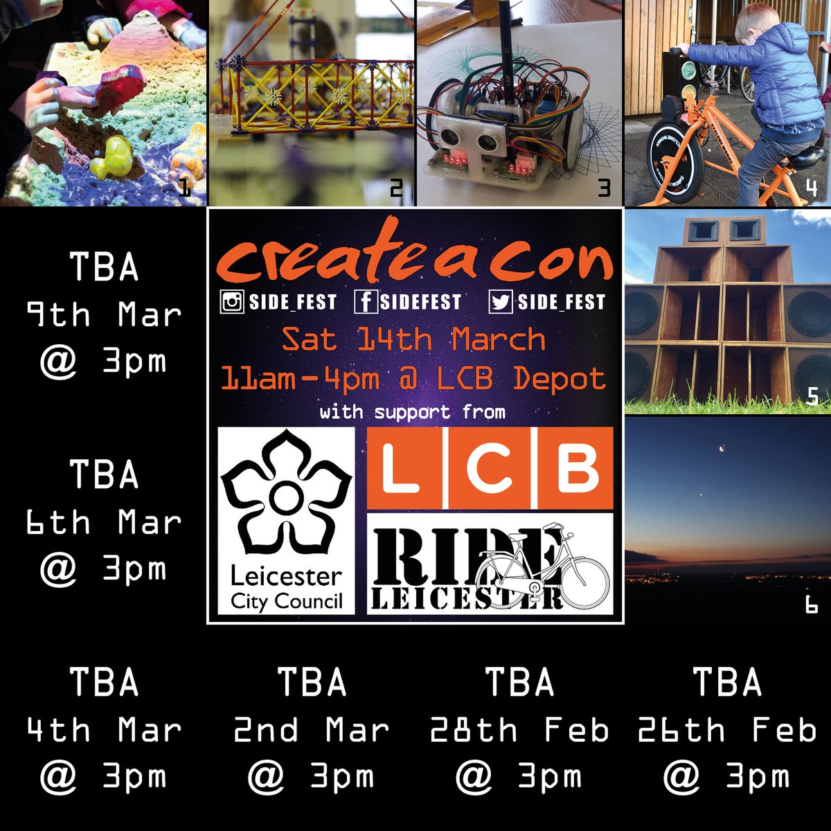Need something for the kids in March? #CreateACon has you covered! Check out <a href="/LeicesterHack/">Leicester Hackspace</a>, @sbl_group, @interactdarts, Cyclone Works, <a href="/bambino_disco/">Bambino Disco</a>, <a href="/Leicesterastro/">Leicester Astro Soc</a> &amp; more <a href="/lcbdepot/">LCB Depot</a>! Free tickets: bit.ly/createacon20. Retweet to support #STEM #arts #event #Leicester 💓🤖💓