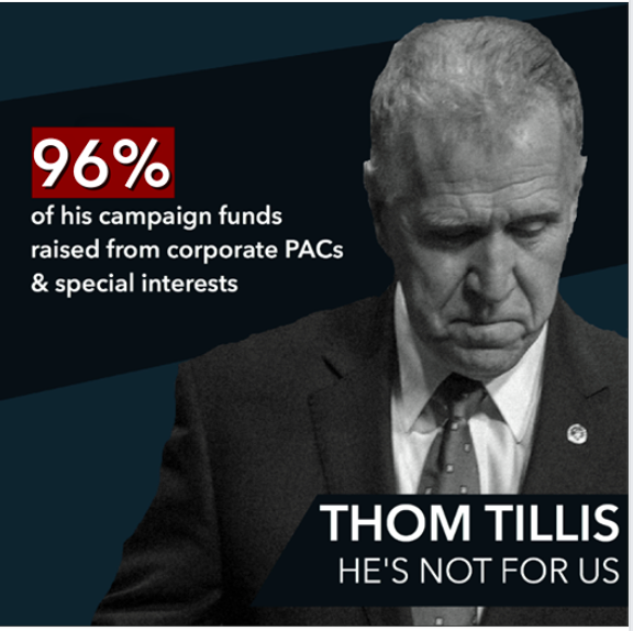 I_TDCA's tweet photo. .@SenThomTillis you don't want to talk to consitutents at town halls in NC but you sure have time to chat with PACs and special interest groups. @DemWrite #OneTermThom @TillisTuesdays @CallTillis @TaylorDayd #TraitorThom @EricaforUSSen20 @CalforNC https://t.co/uJIfufIwlY