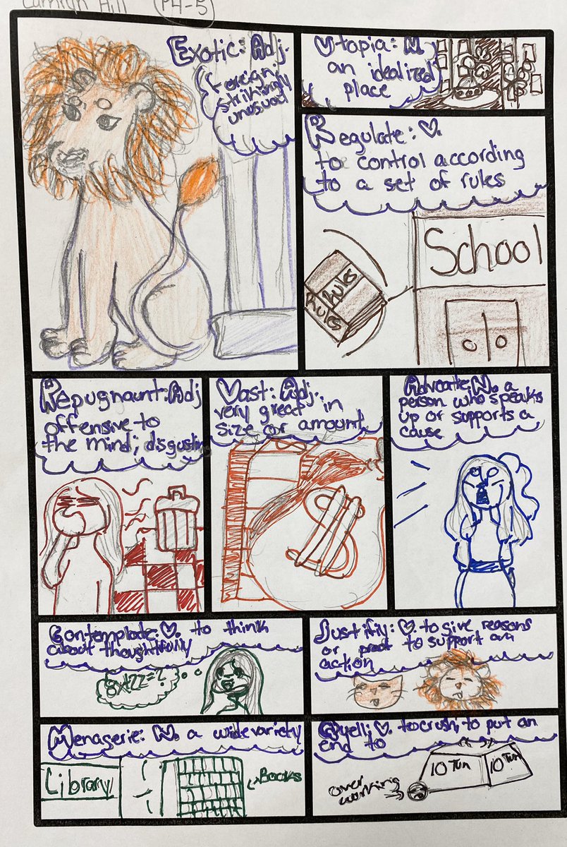 Looking for ways to make vocabulary stick? More meaningful? Try visual vocab #sketchnotes! Love how Ss connect with the words! ✍️🖊️🖍️💜 #NCTEvillage #ELAchat #engchat #whyIteach <a href="/ncte/">National Council of Teachers of English (NCTE)</a> #2ndaryELA #edchat #GiveKidsChoice