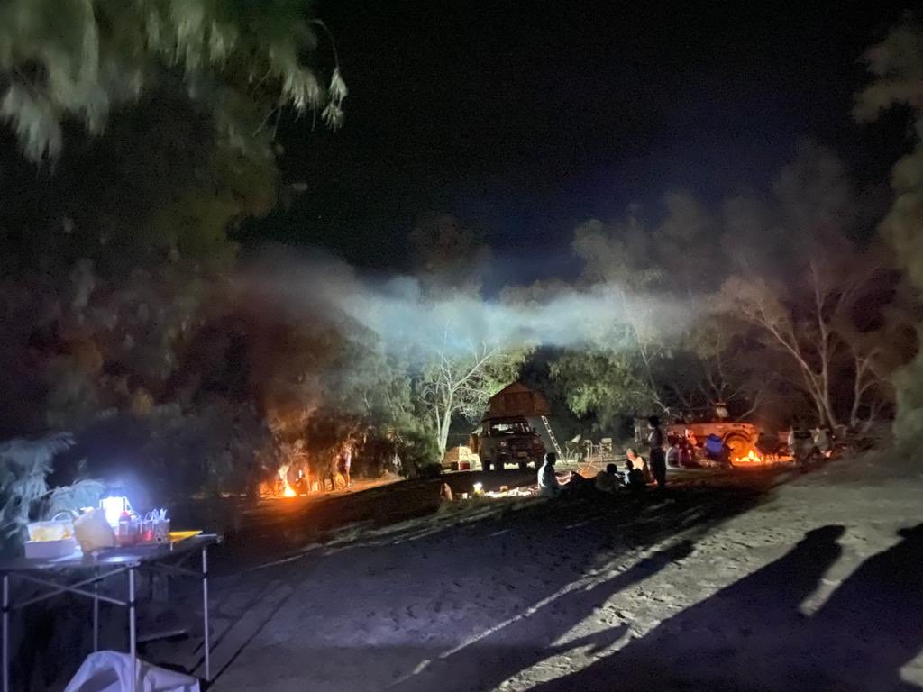 offroadpakistan's tweet photo. Night at the camp by the mighty Hingol river. https://t.co/u3B0x6giOL