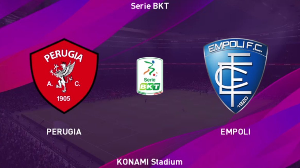 Lega_B's tweet photo. 🎮 E-games! Prosegue il campionato virtuale della #SerieBKT nato dalla partnership tra @officialpes by Konami e Lega B per simulare i posticipi del campionato. @ACPerugiaCalcio 🆚 @EmpoliCalcio il match di questa sera. Seguila sulle nostre pagine IG e FB alle 17:30 😆 #Bgames https://t.co/btxoeaK3W5