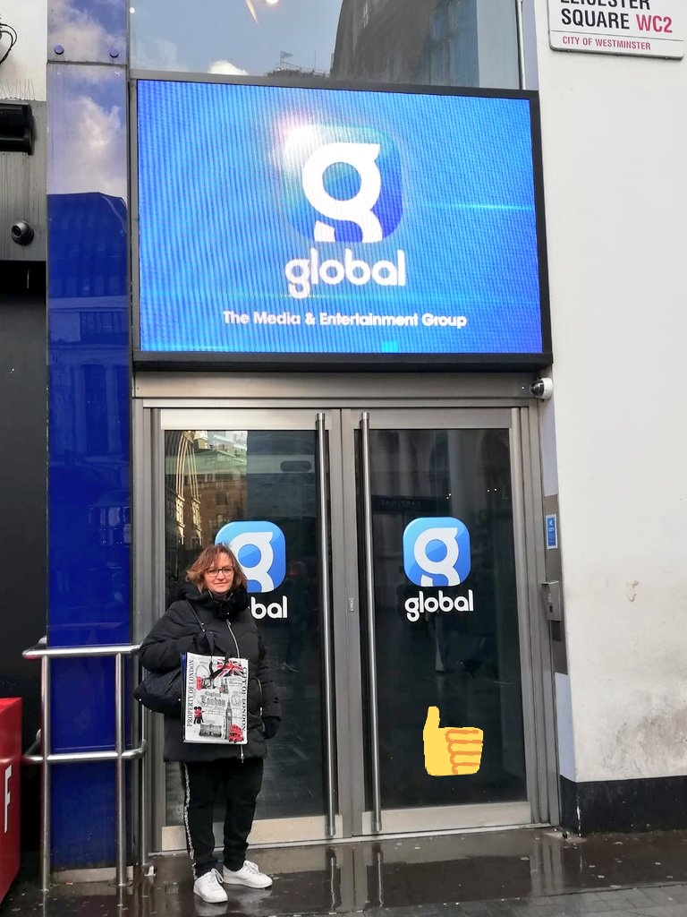 purcatlady's tweet photo. @NIAbbot Hi Nick. Love listening to your shows. Am an ex londoner now living in Italy. Was in London recently and passed by Global. When I realised wasn't going to get in, took a photo instead! https://t.co/9zFfg3aYdI
