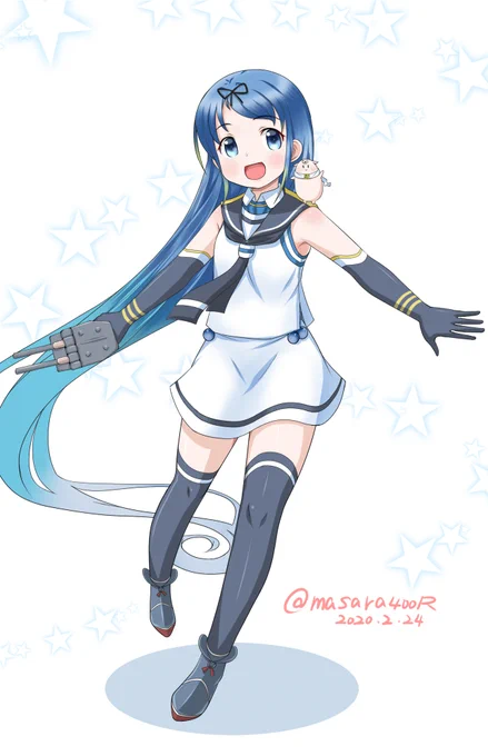 #艦これ版深夜の真剣お絵描き60分一本勝負
#艦これ版真剣お絵描き60分一本勝負_20200224
#五月雨
サミーさん 