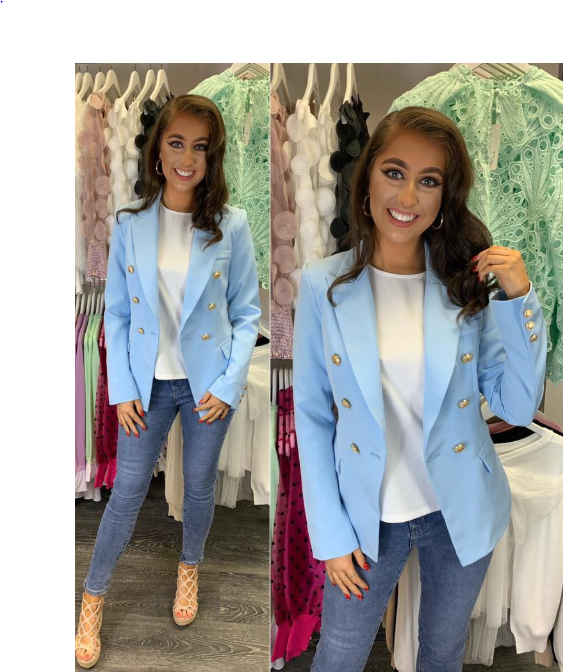 pale blue blazer