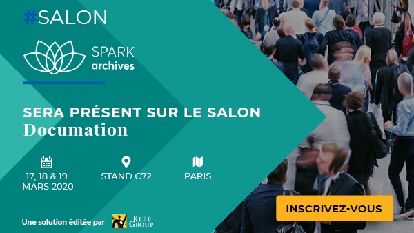 Spark Archives à Documation -  17 au 19 mars 2020 porte de Versailles à Paris. @Documation2020 
#SparkArchives #SparkBagan 

spark-archives.com/fr/documation_…