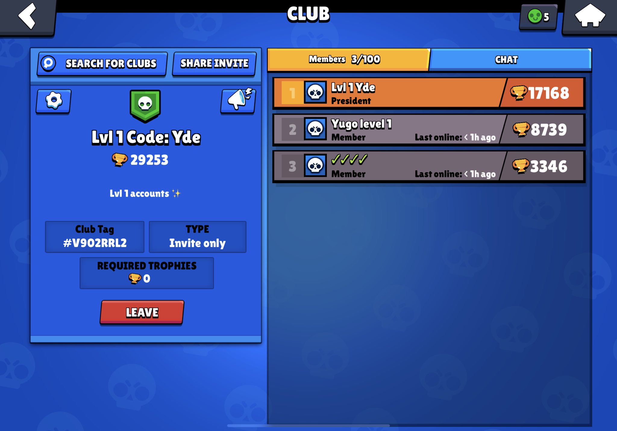 Yde On Twitter Lvl 1 Club Feel Free To Join If You Have A Level One Account - yde brawl stars club