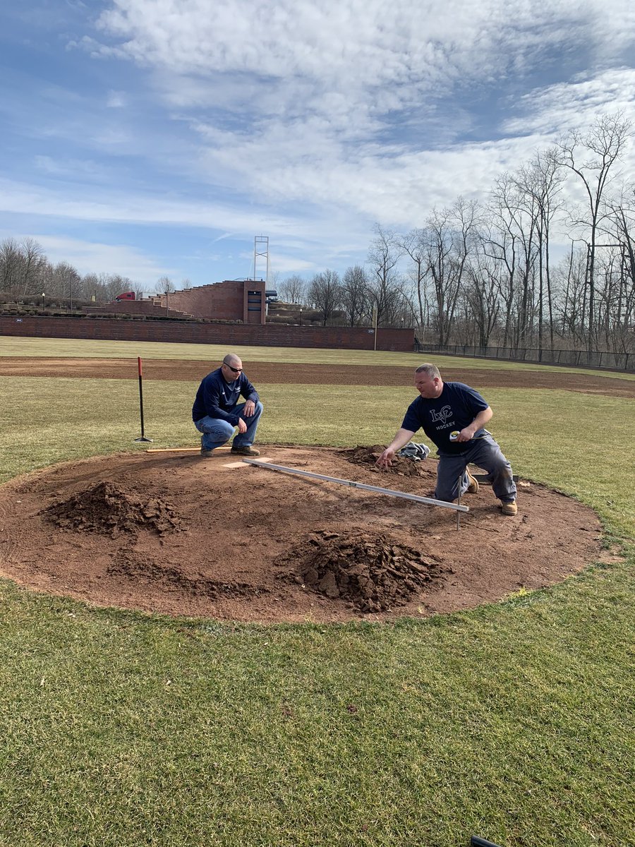 CrewLvc's tweet photo. Mound work being done today #lvcbase https://t.co/A8scJJ87Zw