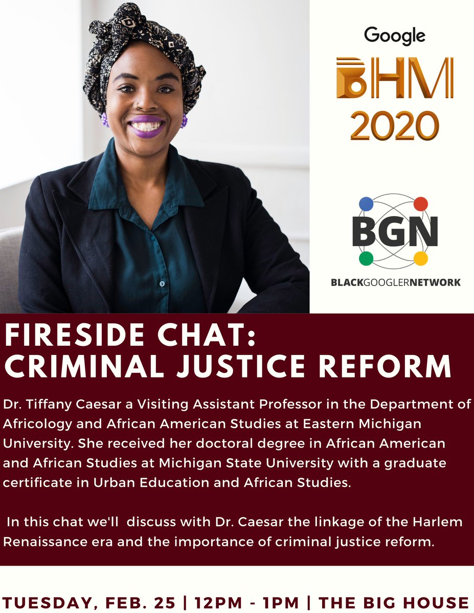 Very excited and thankful to be speaking at Google tomorrow in Ann Arbor for Black History Month...