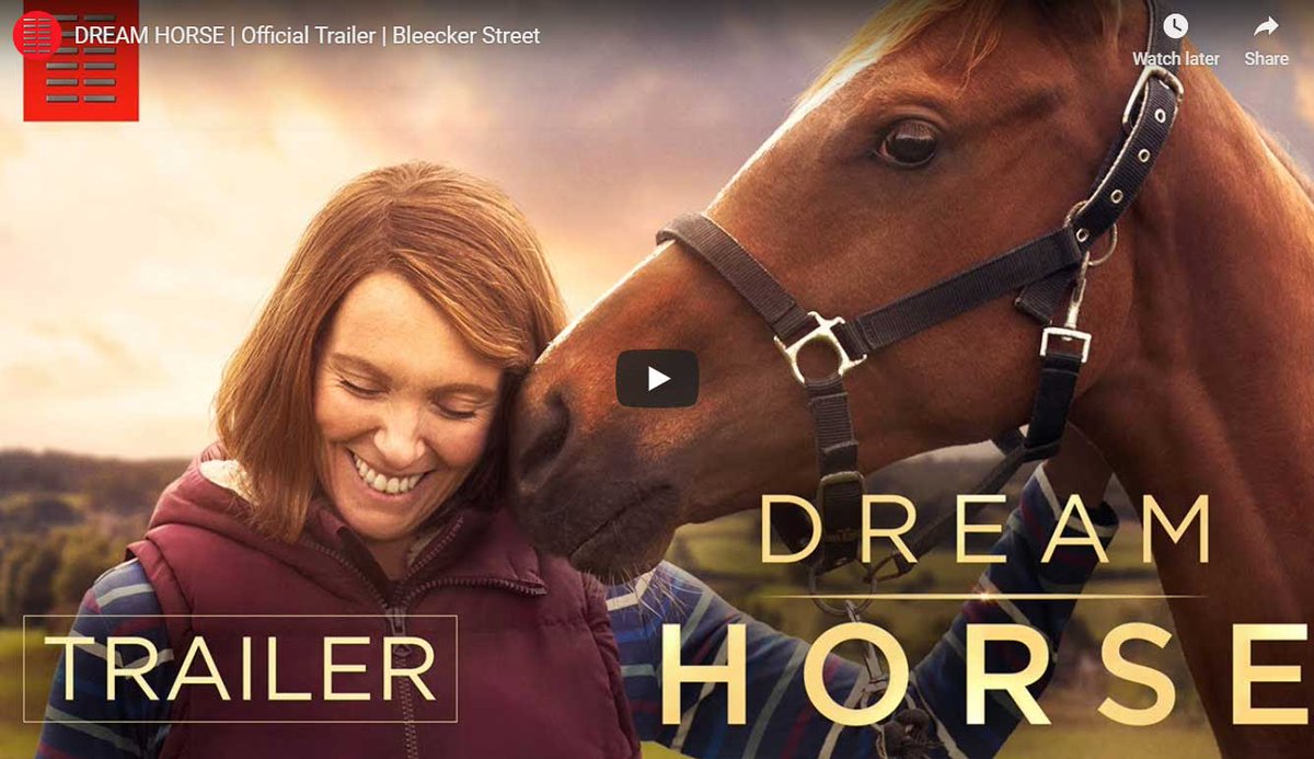 Dream Horse, Starring Toni Collette - Movie Trailer. The film tells the inspiring true story of Dream Alliance, an unlikely race horse bred by small town Welsh bartender, Jan Vokes (Academy Award® nominee Toni Collette).
tinyurl.com/w8dd3bu
#equine #Horses #dreamhorse