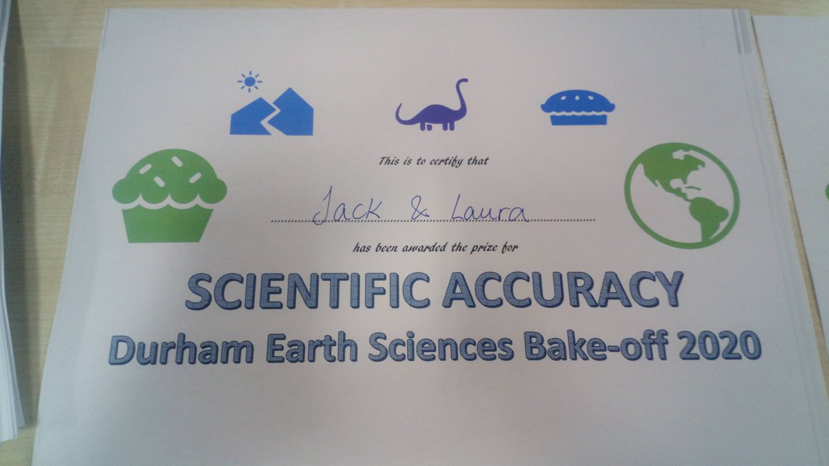 Chocolate Extinction won the prize for the best tasting cake and shared the prize for most scientifically accurate.