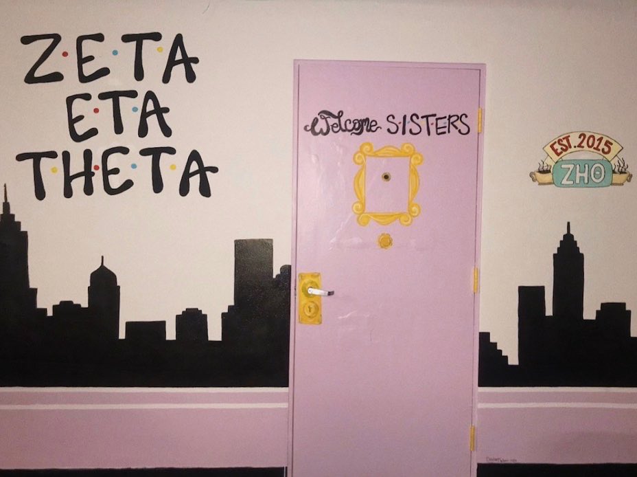 Happy Monday!💜
We are so excited to show off that one of our extremely talented Zetas, Skylar gave our sorority room door a makeover!! 
.
.
#sorority #zetas #zetaetatheta #sororitygirls #sororitysisters #sororitylife #greeklife #abgreeklife #abu #friends