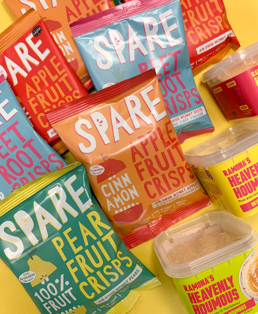 RamonasKitchen1's tweet photo. To beat those Monday blues, we’ve teamed up with Spare Snacks for a #giveaway 🌞

The winner will receive: 
1 x case of Spare Snacks Fruit &amp; Vegetable Crisps 
1 x box of Ramona’s goodies!

To enter:
Follow @RamonasKitchen1  and @sparesnacks 
Tag a pal who needs this prize! https://t.co/6KyBCWkN89