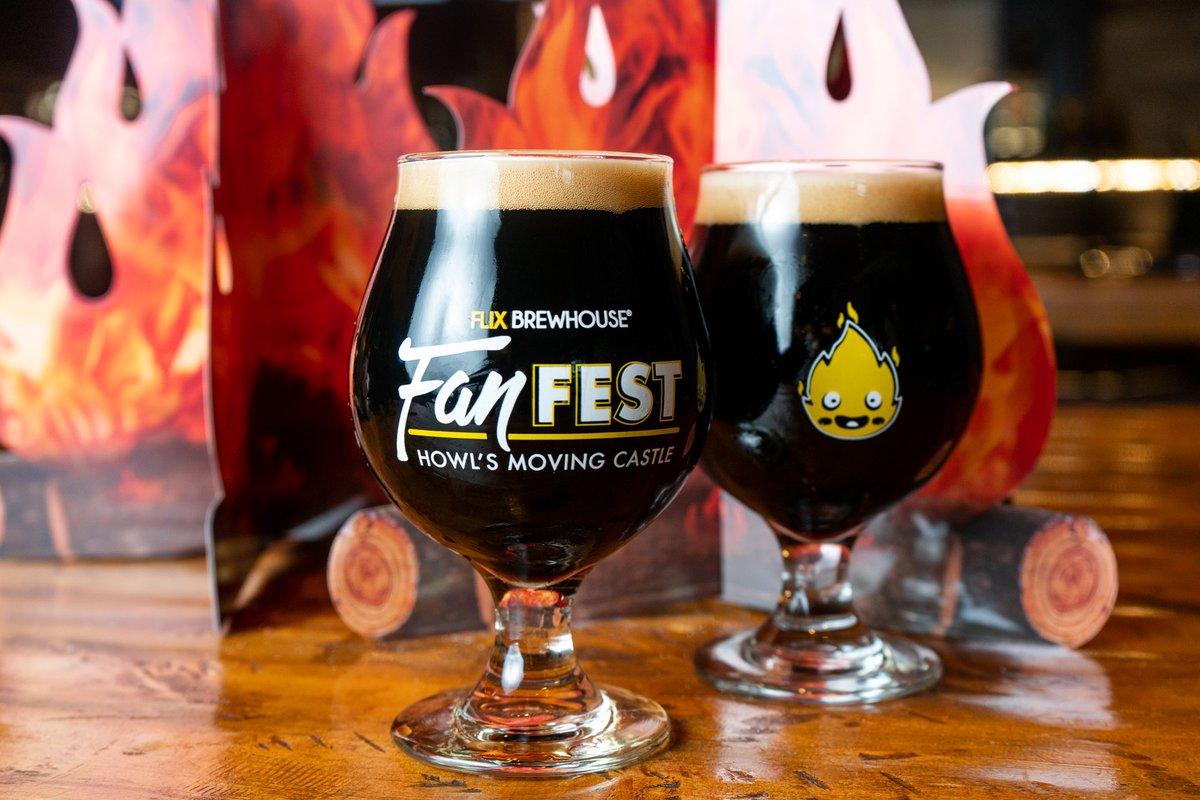 We can't decide if we're more excited for our HOWL'S MOVING CASTLE FanFest glass or beer. Miyazaki Mounds Bar is 6.0% ABV, chocolatey, roasty and with hints of coconut. Grab a glass tomorrow at the show!