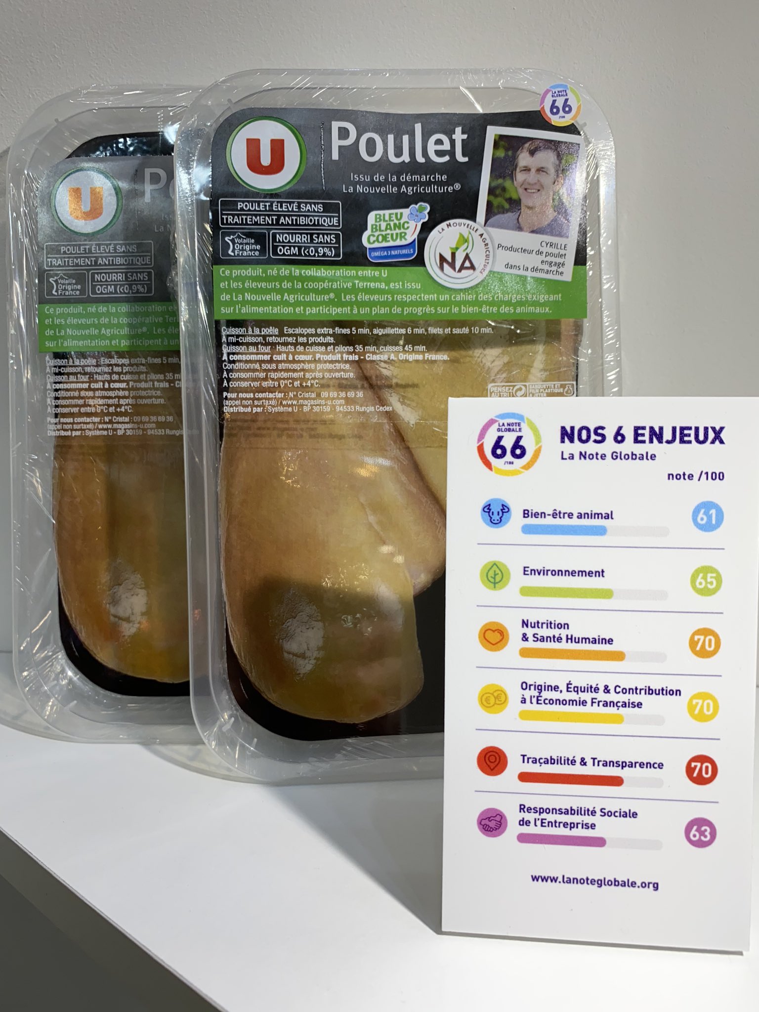 Cuisse de poulet, BIO, LOUE, France, 1 pièce - Super U, Hyper U, U