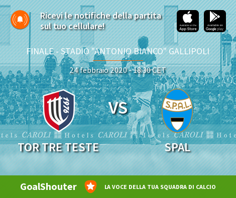 TOR TRE TESTE - SPAL: Segui la diretta su GoalShouter » goal.sh/m/lcd7w222b