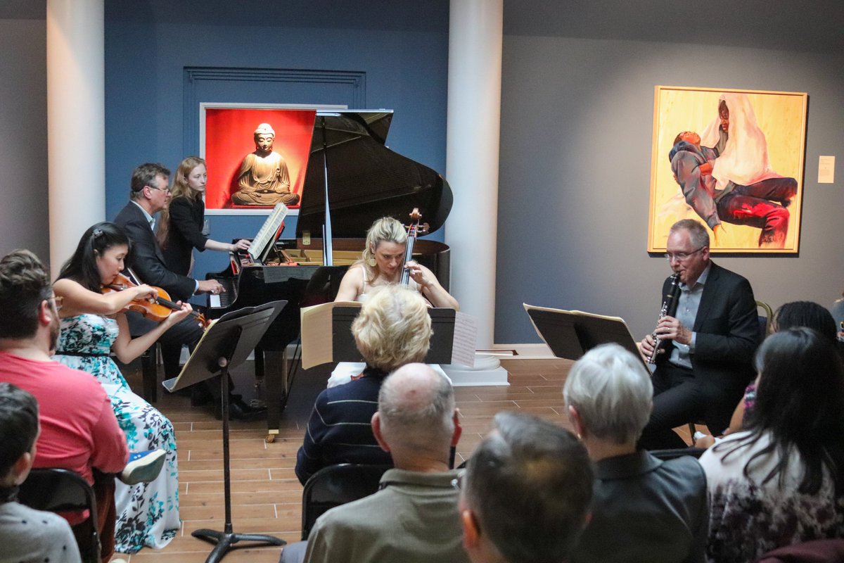 OUMuseum's tweet photo. Tranquility! Repose!! A massive turnout this past Sunday for the Skylight Gallery concert. Thanks to our performers for providing such hauntingly beautiful tunes.
#OUMA #OUArts https://t.co/nDAbyf8nUO