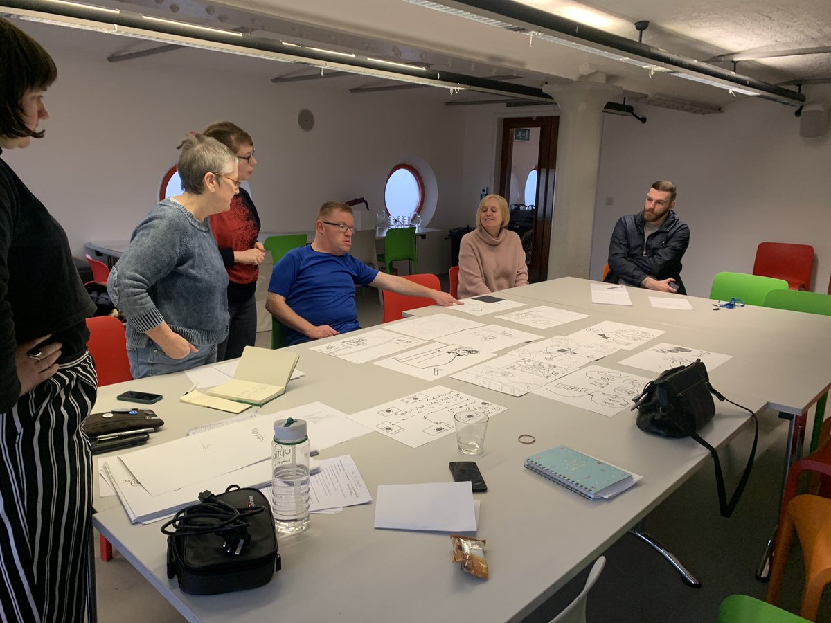 proj_collective's tweet photo. Today we are having our steering group in @tateliverpool  discussing what we are going to be doing with everyone’s amazing art pieces https://t.co/Y4i1mfMR7p