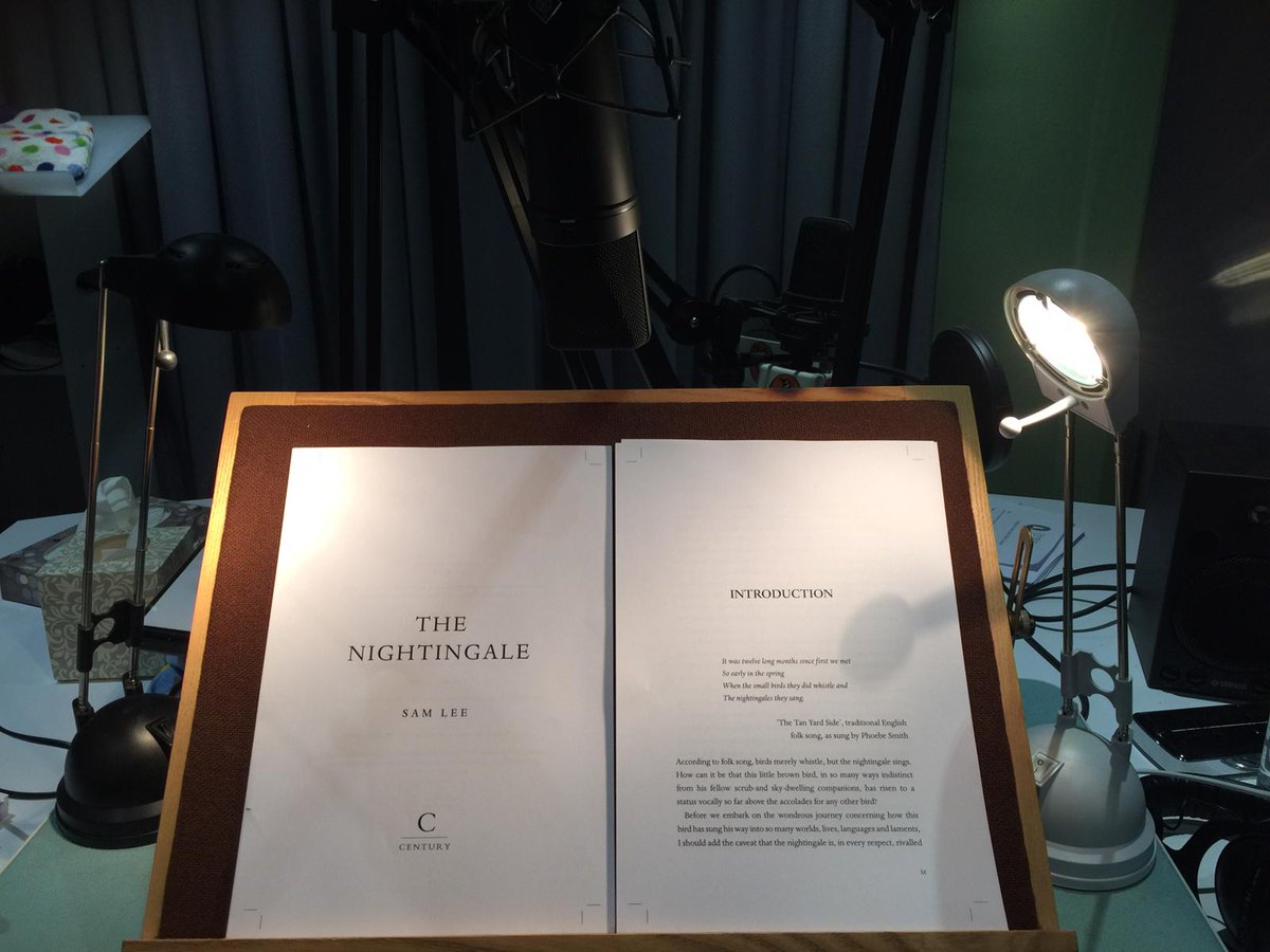 Really pleased to be in the studio for the first time ever recording an audiobook version of debut my book, The Nightingale. Really beautiful to be able to tell the story in the way it should be. Book out April 16th <a href="/penguinrandom/">Penguin Random House 🐧🏠📚</a> - order via <a href="/Waterstones/">Waterstones</a> waterstones.com/book/the-night…